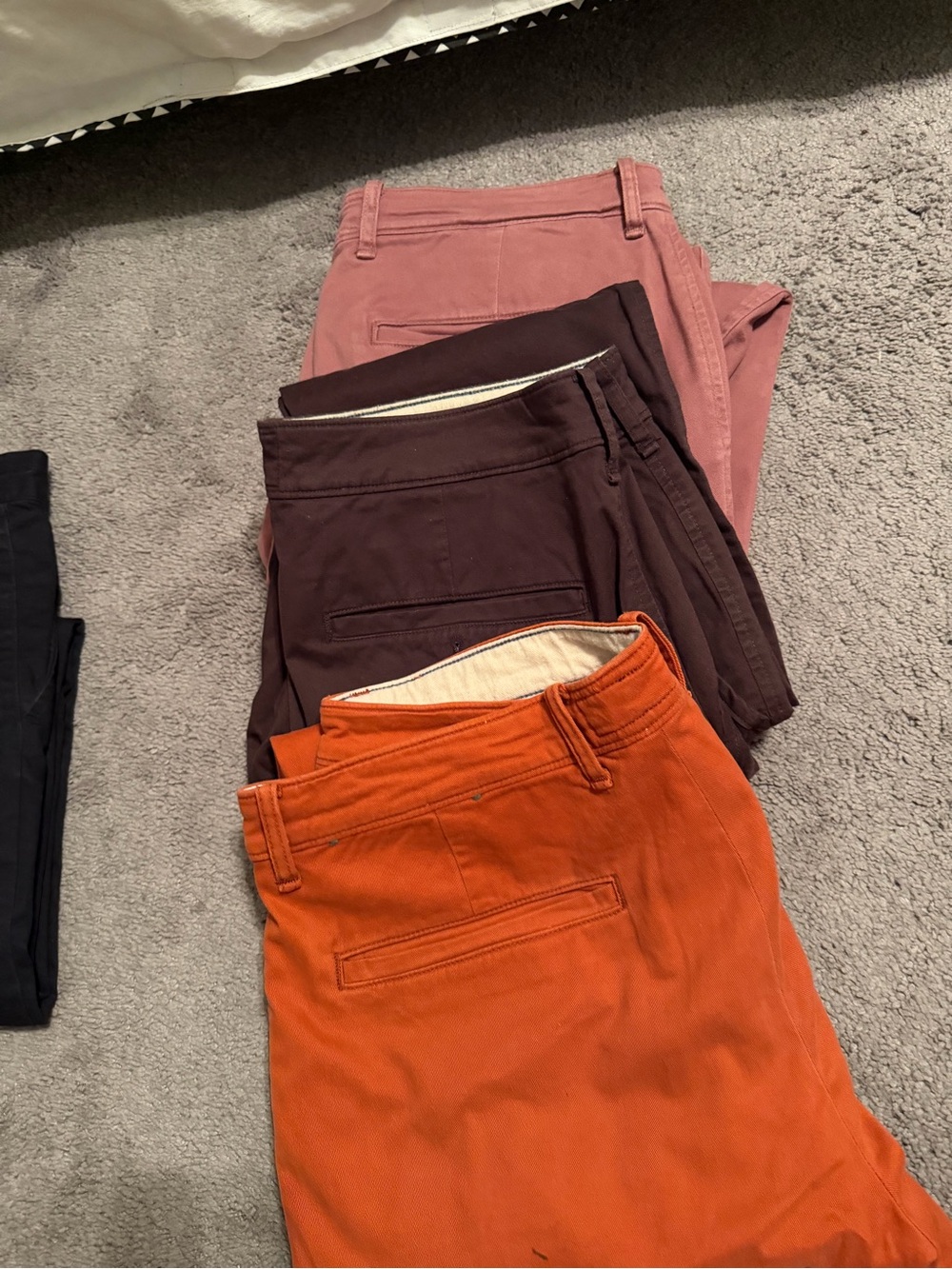Abercrombie & Fitch Men's Pink, Plum & Orange Chino Pants COMBO PACK - Picture 11 of 11